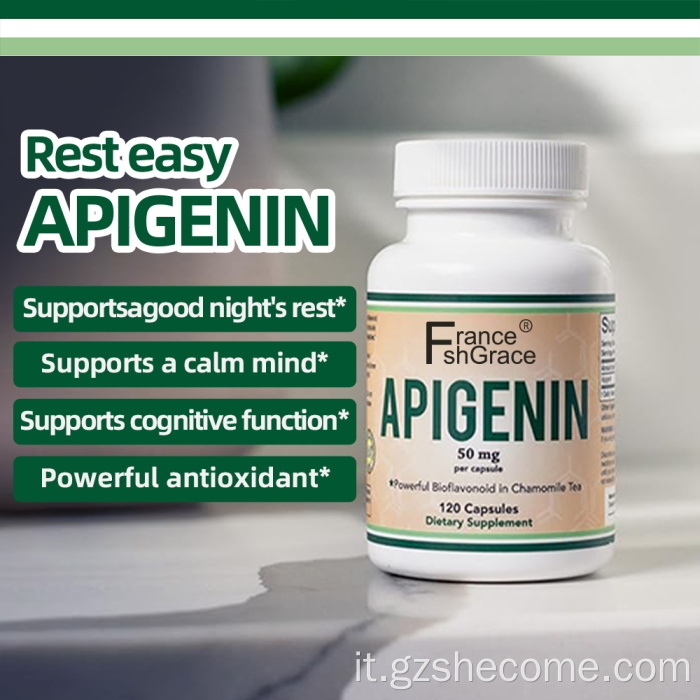 Le capsule di apigenina di alta qualità supportano la salute della pelle